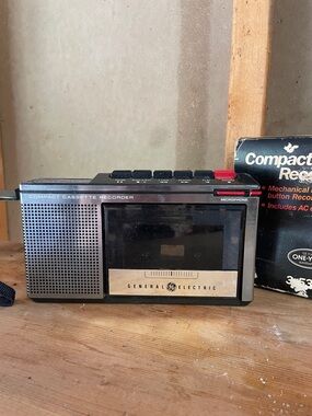 Compact Cassette Recorder - Black and Silver